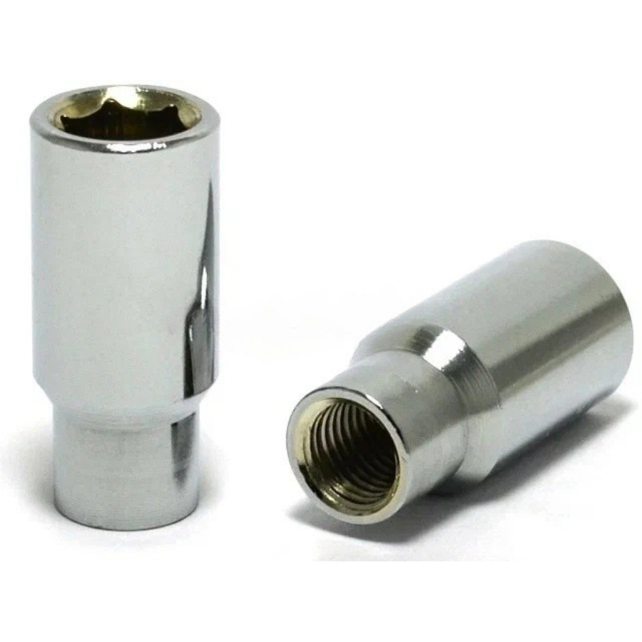 Гайка колеса M12x1.25 Конус h-44мм закрытая, Хром, Ключ внутренний шестигранник, D головы 20мм Арт. DST20B44