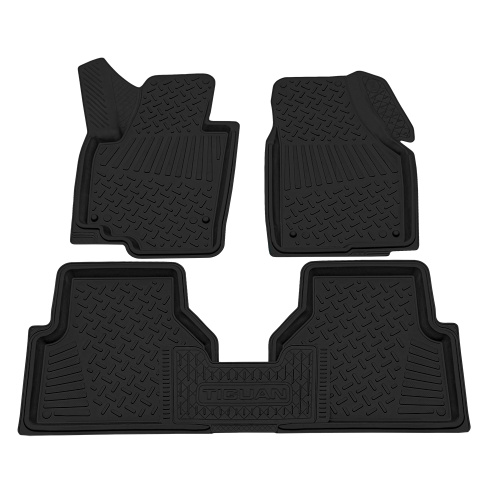 Коврики в салон Volkswagen Tiguan  2007-2011, резина Rezkon, Черный, Арт. 1035025100