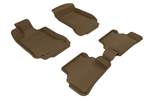 Коврики в салон Mercedes  (W204) 2006-2011 Седан, 3D ткань Sotra Lux, Бежевый, Арт. ST 74-00304