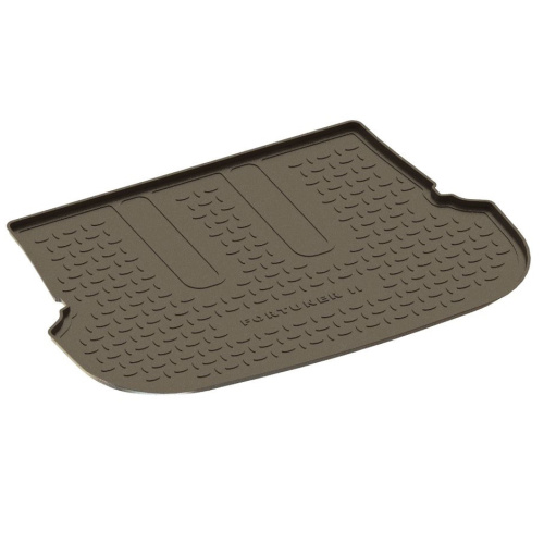 Коврик в багажник Toyota Fortuner  2015-2020, полиуретан Seintex, Черный, Арт. 88894