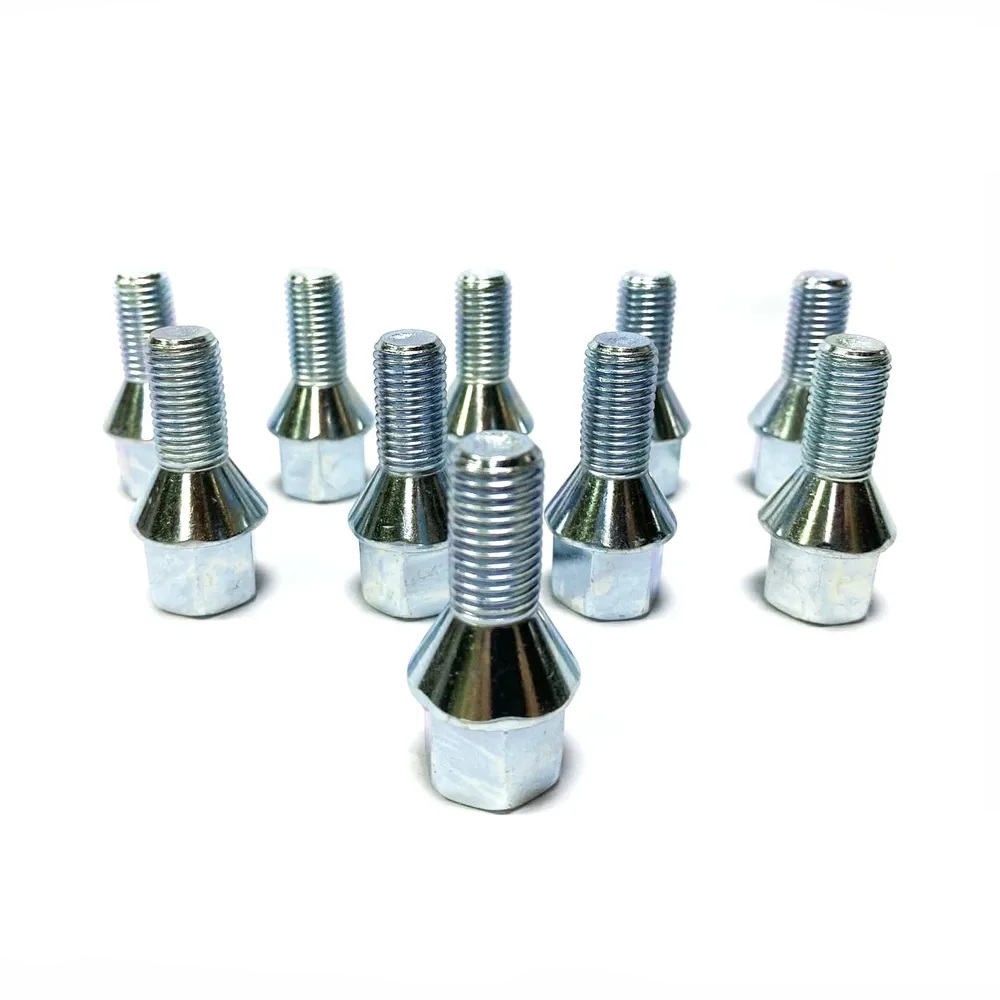 Комплект болтов M12x1.5 Конус L-24мм Хром, Ключ 17, Арт. KK075093/CR