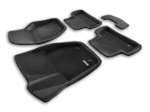 Коврики в салон Volvo V40  2012-2016, 3D EVA Euromat, Черный, Арт. EM3DEVA005503
