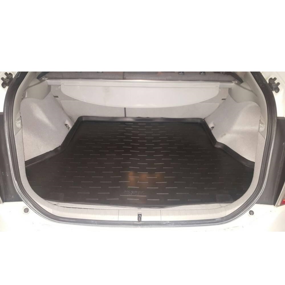 Коврик в багажник Toyota Prius (XW30) 2009-2011, пластик, L.Locker, Черный, Арт. 71916