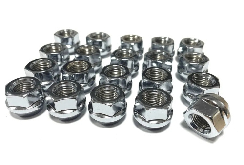 Гайка колеса M12x1.25 Конус h-15.9мм открытая, Цинк, Ключ 19, Арт. 400544H16