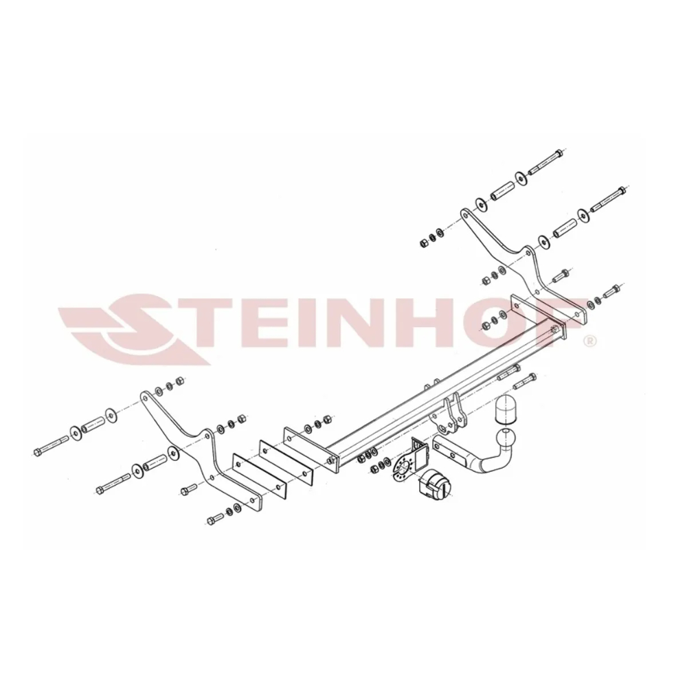Фаркоп Renault Laguna III 2007-2012 Лифтбек кроме GT Steinhof Арт. R084