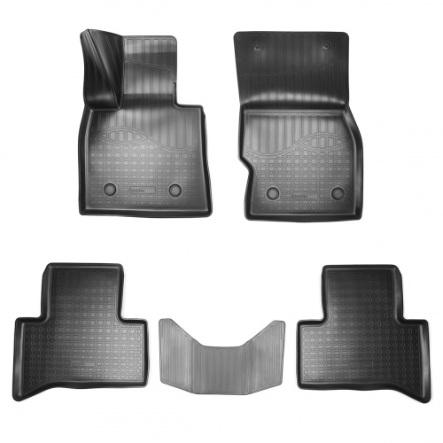 Коврики в салон Alfa Romeo Stelvio 2016-, полиуретан 3D Norplast, Черный, Арт. NPA11C04850