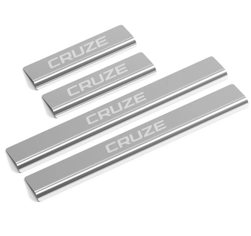 Накладки на пороги Chevrolet Cruze 2008-2012 Седан  к-кт Арт. AMCHCRU01