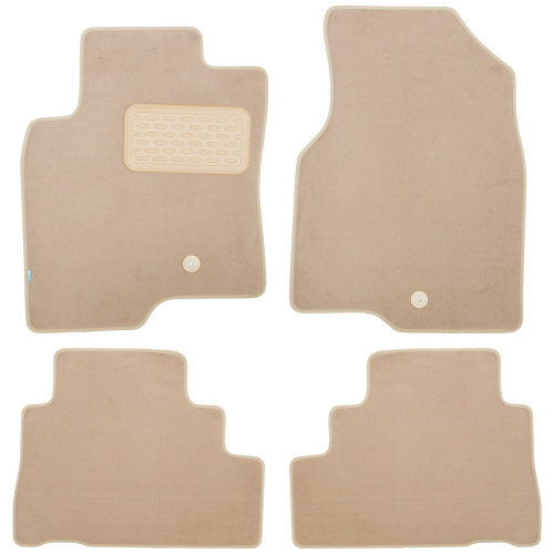 Коврики в салон Opel Antara 2006-2011, текстильные Klever premium, Бежевый, Арт. KLEVER04371822112KH