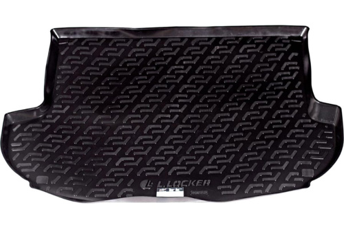 Коврик в багажник Hyundai Santa Fe (CM) 2006-2009, пластик, L.Locker, Черный, Арт. 0104070100