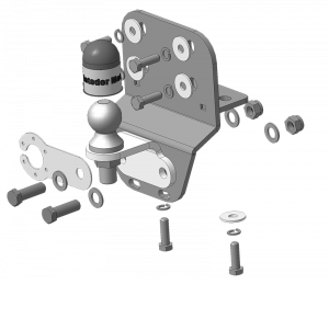 Фаркоп Toyota Land Cruiser Prado (J120) 2002-2007 5 дв. Оцинкованный шар, V-2.7, 3.0, 3.4, 4.0, 4.5 MOTODOR Арт. 92513-FE