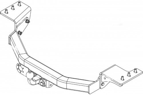 Фаркоп Toyota Fortuner II 2015-2020 AVTOS Арт. TY 46