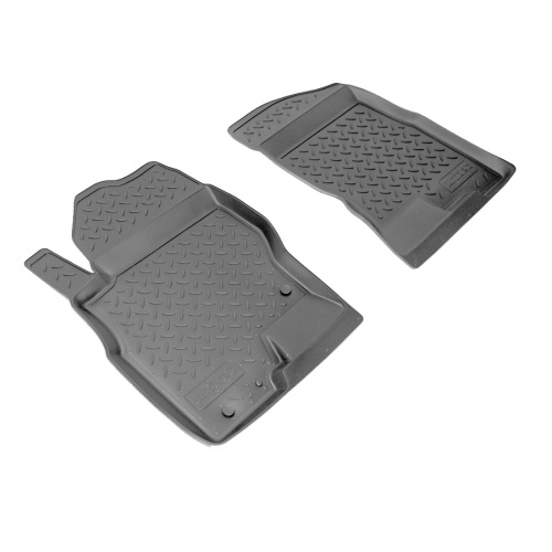 Коврики в салон Nissan Navara (D40) 2004-2010, полиуретан Norplast, Черный, Арт. NPL-Po-61-25