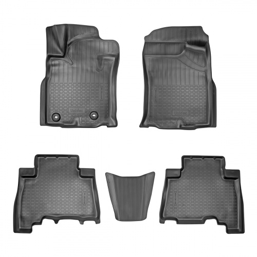 Коврики в салон Toyota Land Cruiser Prado (J150) 2013-2017 FL1 5 дв., полиуретан 3D Norplast, Черный, 5 мест Арт. NPA11C88488