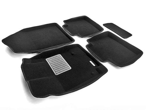 Коврики в салон Toyota Venza  2008-2012, 3D ткань Euromat Business, Черный, Арт. EMC3D005108