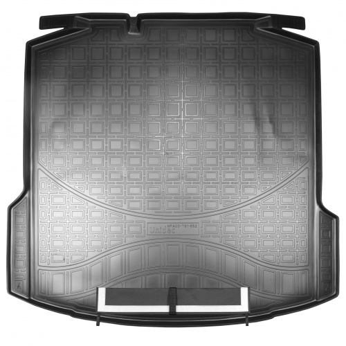 Коврик в багажник Volkswagen Polo  2020-2023, полиуретан Norplast, Черный, без ушей Арт. NPA00-T81-652