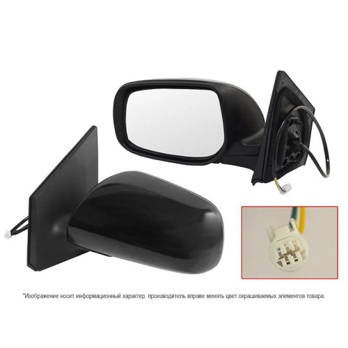 Зеркало боковое  Toyota Corolla (E140/E150) 2006-2010 Универсал Регулировка/ 3 контакта, слева (L) Арт. STTY29940D2