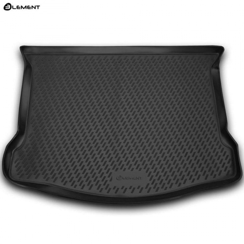 Коврик в багажник Ford Kuga I 2008-2013, полиуретан Element, Черный, Арт. b000.15