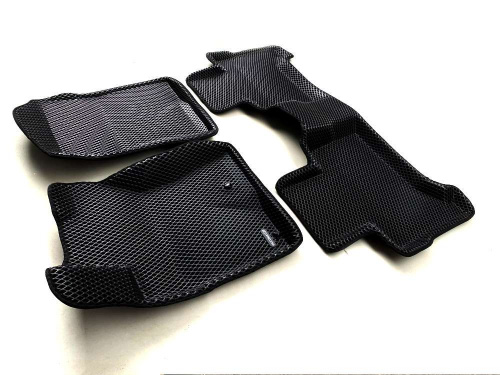 Коврики в салон Toyota Land Cruiser Prado (J120) 2002-2007 5 дв., 3D EVA Euromat, Черный, Арт. EM3DEVA005121