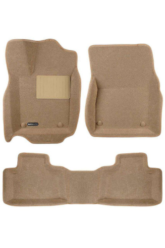 Коврики в салон Jeep Grand Cherokee  (WK2) 2010-2013, 3D ткань Euromat Business, Бежевый, Арт. EMC3D002760T
