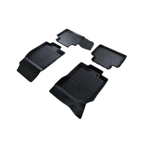 Коврики в салон Nissan X-Trail (T32) 2013-2019, резина 3D SRTK LUX, Черный, Арт. 3D.NS.X.TR.15G.02X62