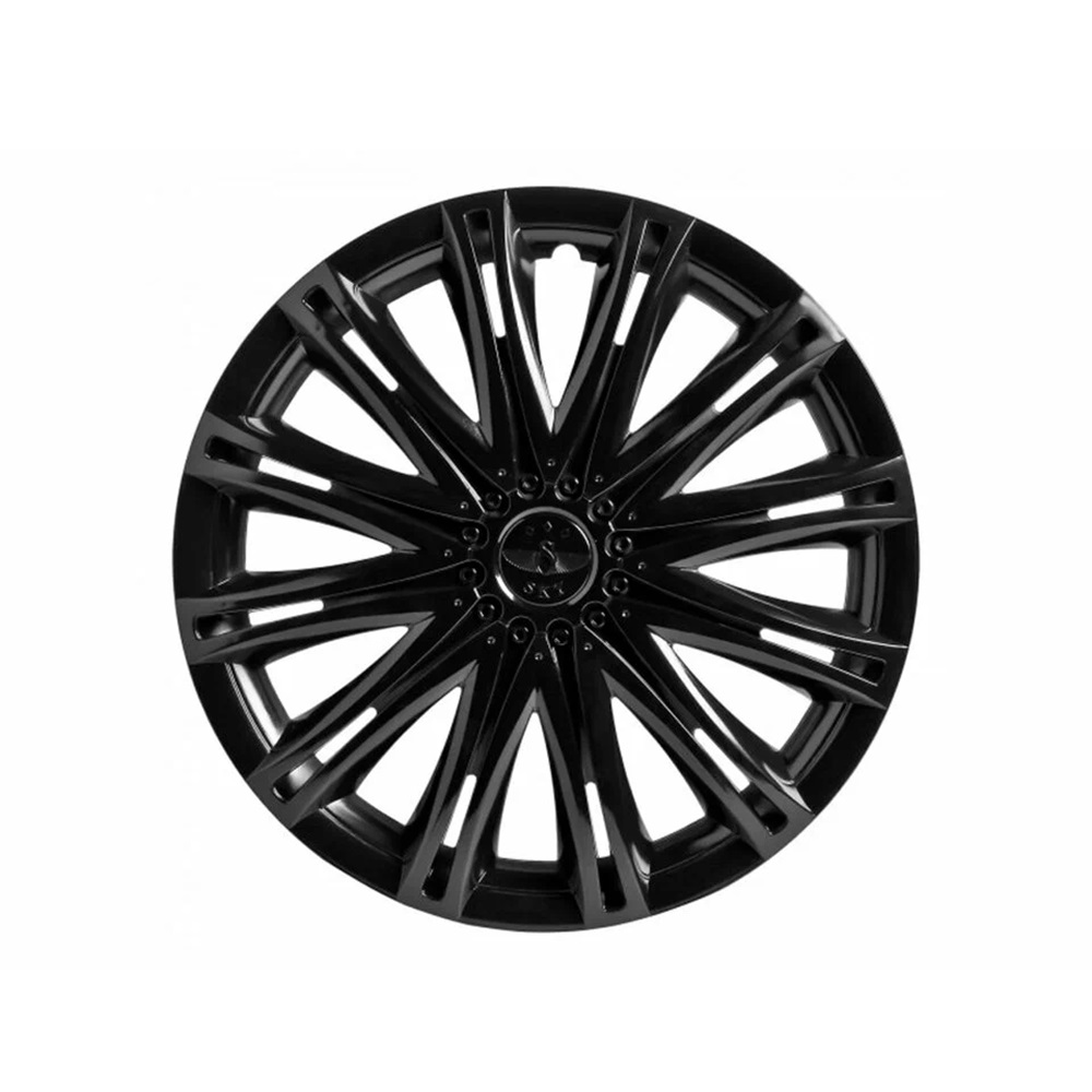 Колпаки на колеса R16 СКАЙ 4 шт. черный (пруж.) карбон арт. LW1669