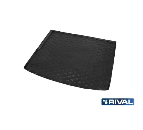 Коврик в багажник Volkswagen Touareg  2014-2018 FL, полиуретан Rival, Черный, Арт. 15808001