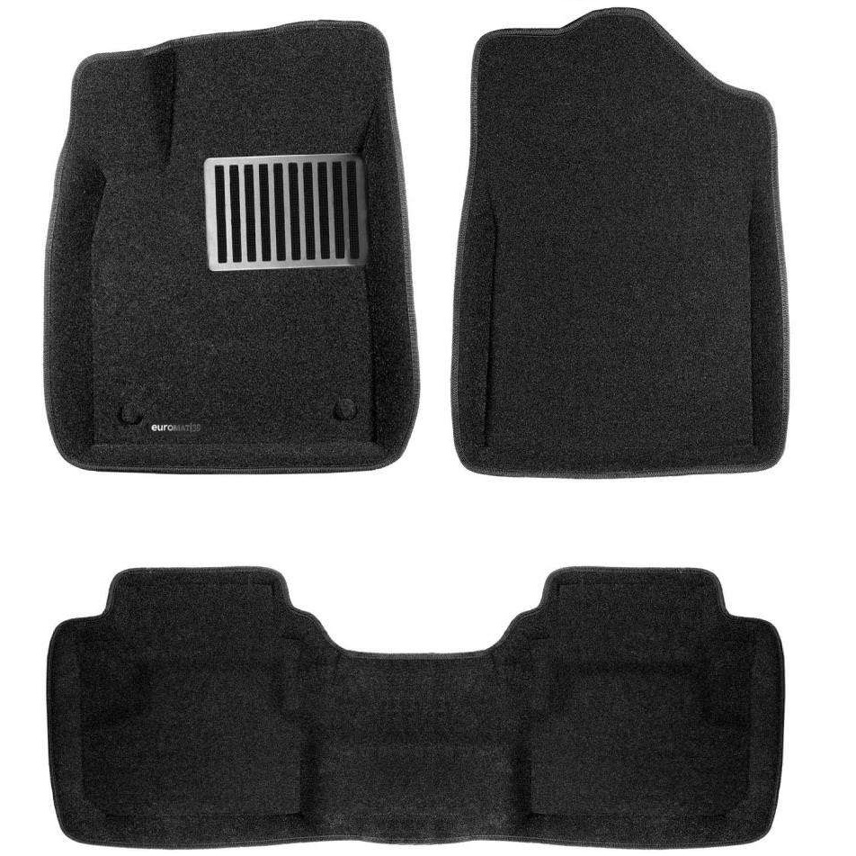 Коврики в салон Lexus ES  2012-2015, 3D ткань Euromat LUX, Черный, Арт. EM3D-003214