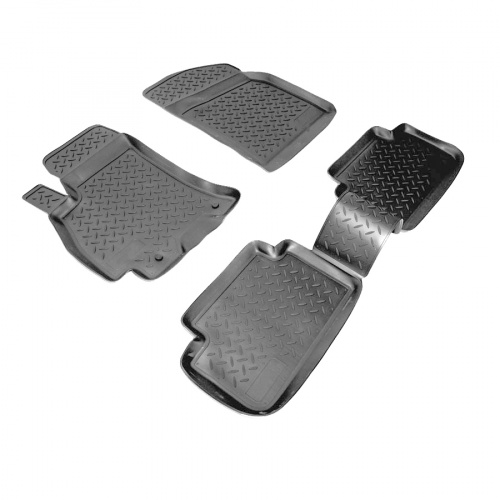 Коврики в салон Chevrolet Lanos 2002-2009, полиуретан Norplast, Черный, Арт. NPLPO1525