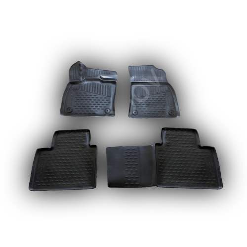 Коврики в салон Geely Atlas  (FX11) 2023-, полиуретан 3D Element, Черный, 4WD Арт. ELEMENT3DA71025210K