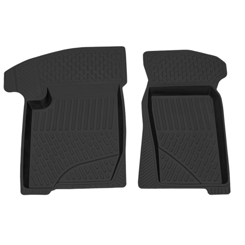 Коврики в салон Chevrolet Niva 2002-2009, резина Rezkon, Черный, Brand, передние Арт. 1539040100