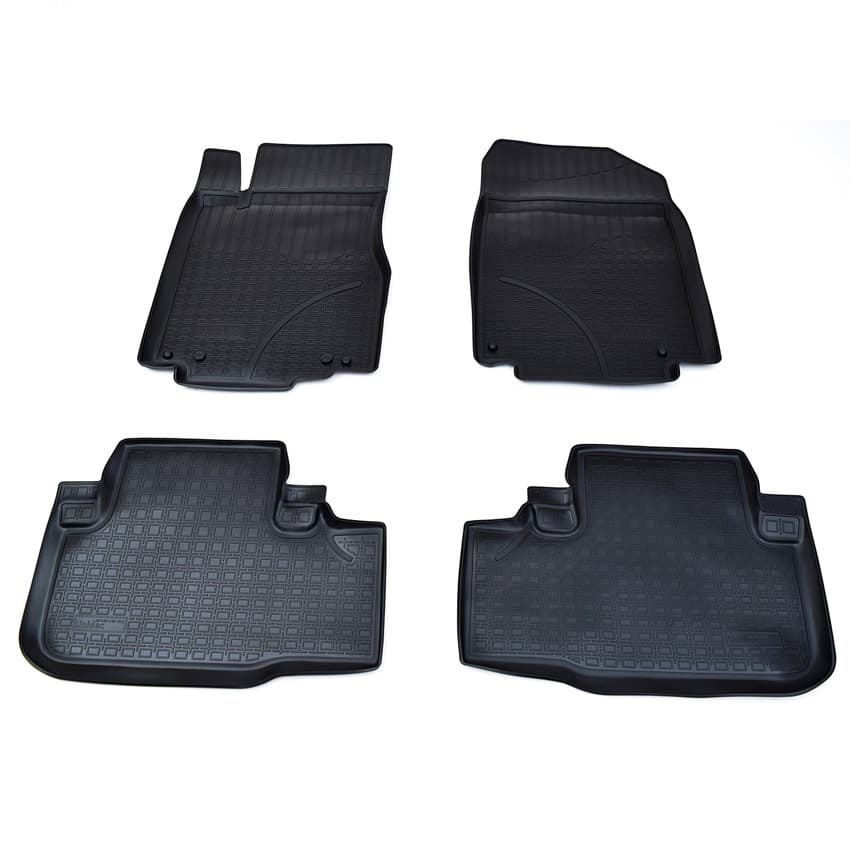 Коврики в салон Honda CR-V  2011-2015, полиуретан Norplast, Черный, Арт. NPA10-C30-202