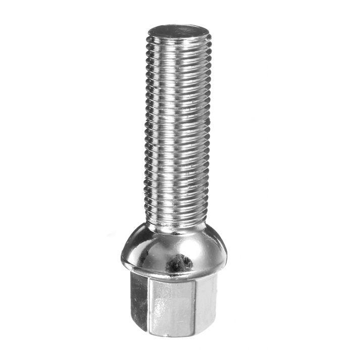 Болт колёсный M14x1.5 Сфера L-40мм Хром, Ключ 17, Арт. 184157 HT/C