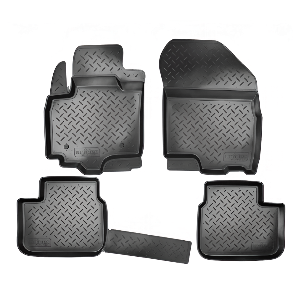 Коврики в салон Fiat Sedici 2005-2009, полиуретан Norplast, Черный, Арт. NPLPO2103