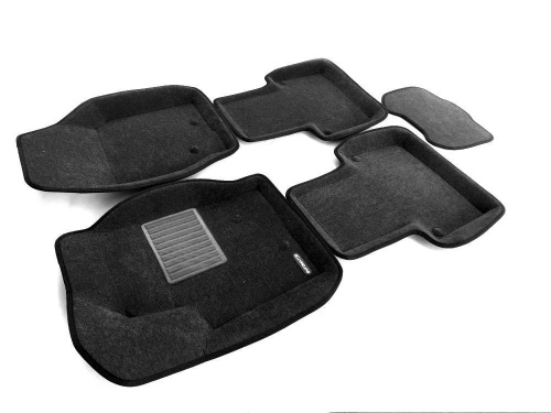Коврики в салон Volvo XC90  2002-2006, 3D ткань Euromat Business, Серый, Арт. EMC3D005508G