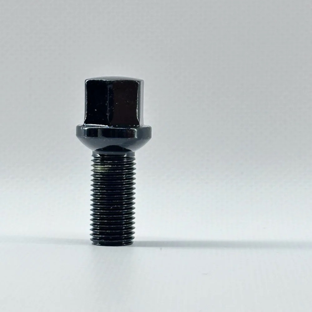 Болт колёсный M14x1.25 Сфера L-27мм Черный, Ключ 17, Арт. S17F27(R14)BC