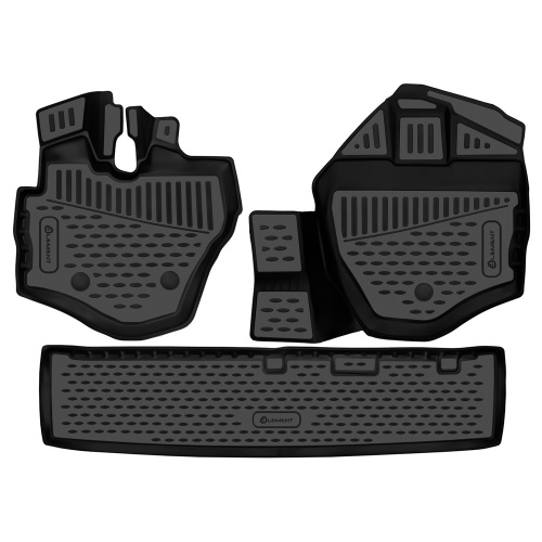 Коврики в салон Kia Bongo  2012-, полиуретан 3D Element, Черный, Арт. ELEMENT3DAN0401210K