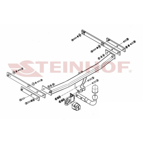 Фаркоп Renault Latitude 2010-2013 Steinhof Арт. R045