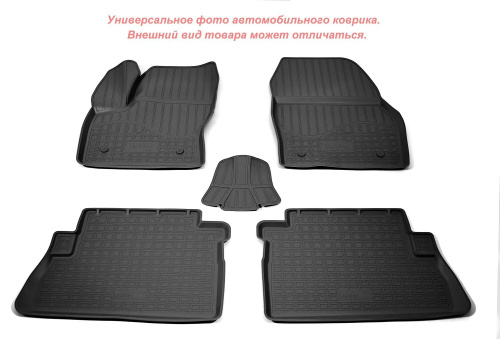 Коврики в салон Dongfeng Captain-T 2022-, полиуретан 3D Norplast, Черный, Арт. NPC00C25800M00