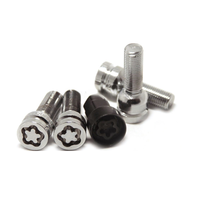 Секретные болты M14x1.5 Сфера L-35мм Хром, Ключ 17-19, Арт. 684137KK-2Key
