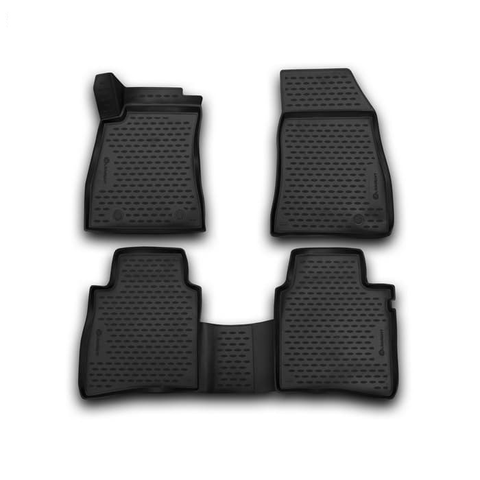 Коврики в салон Nissan Sentra (B17) 2014-2017, полиуретан 3D Element, Черный, Арт. NLC.36.52.210k