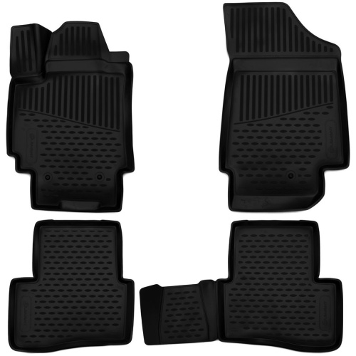 Коврики в салон Hyundai Creta 2015-2020, полиуретан 3D Element, Черный, Арт. ELEMENT3DA14196210
