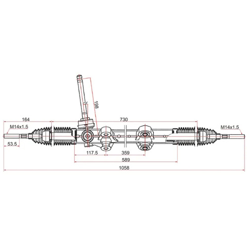 Рейка рулевая  Hyundai i30 (FD) 2007-2010 Хэтчбэк 5 дв.,  Арт. ST565001H200