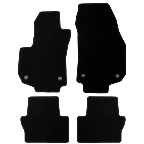 Коврики в салон Opel Zafira B 2005-2008, текстильные Klever эконом, Черный, Арт. KLEVER01370901200K