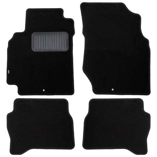 Коврики в салон Nissan Almera Classic 2006-2013, текстильные Klever standart, Черный, Арт. KLEVER02361601210KH