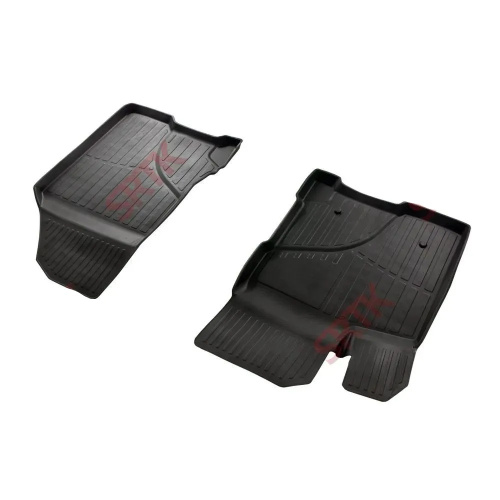 Коврики в салон LADA Vesta 2015-2023 Седан, резина SRTK Standart, Черный, ПЕРЕДНИЕ Арт. PERLDVEST15G01X14