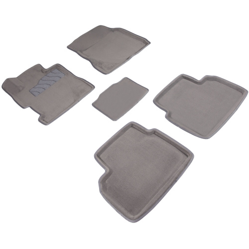 Коврики в салон Honda Civic 2005-2009 Седан, 3D ткань Seintex , Серый, Арт. 71719