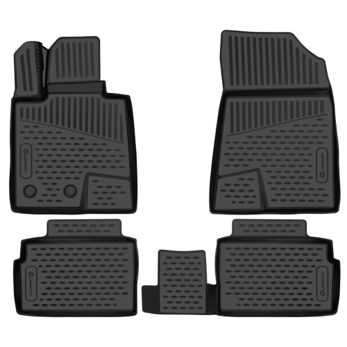 Коврики в салон Changan UNI-V 2022-, полиуретан 3D Element, Черный, Арт. ELEMENT3DA67473210K