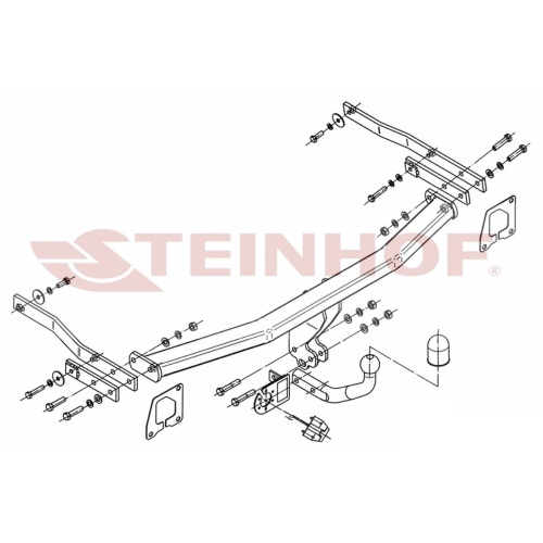 Фаркоп Renault Megane II 2002-2006 Хэтчбэк 5 дв. Steinhof Арт. R108