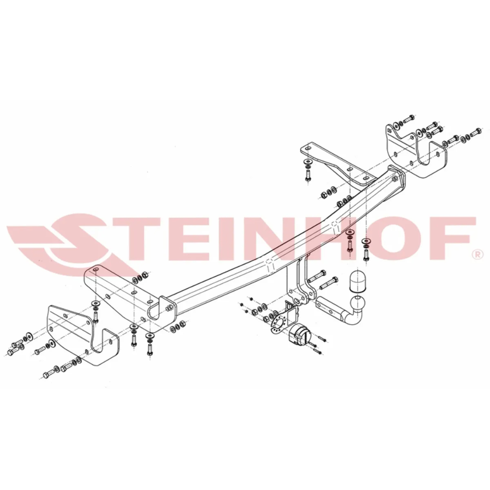 Фаркоп Lexus RX II 2003-2006 RX300; RX350; RX400h Steinhof Арт. L161