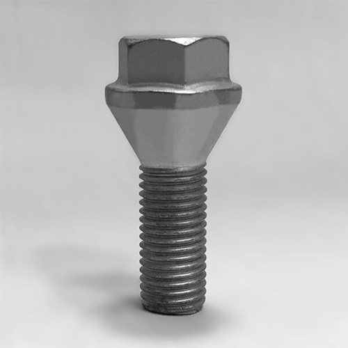 Болт колёсный M12x1.5 Конус L-25мм Дакромет, Ключ 17, для проставок Арт. 075097SM